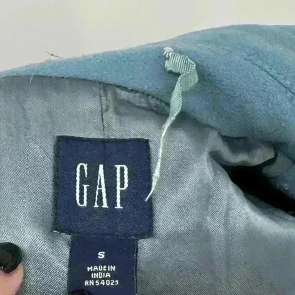 Gap Women's 60's Inspired‎ Blue Toggle Button Coat w/ Inner Zipper Coat Sz Small